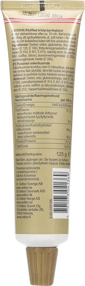 Dr. Oetker Rød pynteglasur