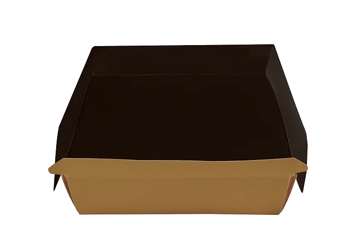 Hamburgerboks kartong deli   100stk