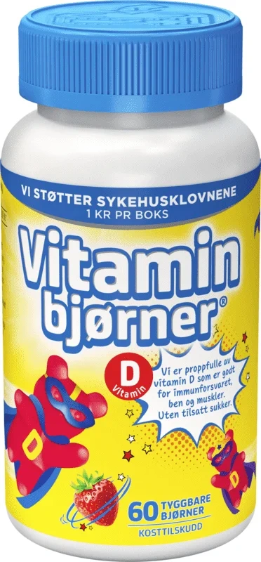 Vitaminbjørner D-vitamin 60stk