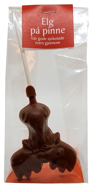 Elg på pinne ren sjokolade   25g