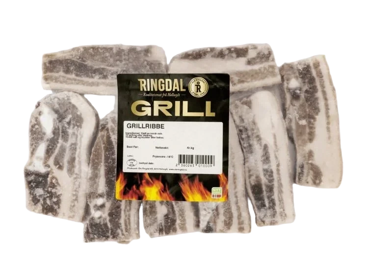 Grillribbe i Poser Frys Ringdal