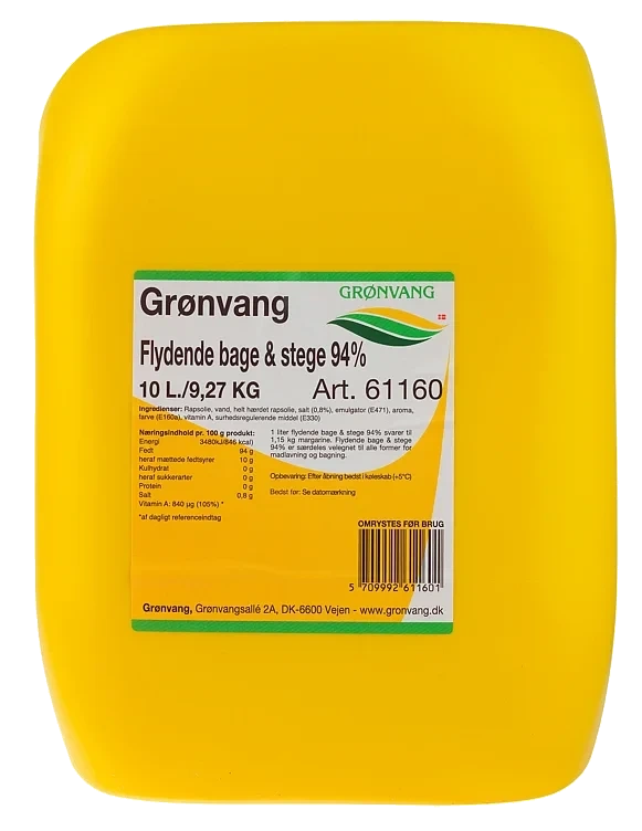 Flytende bake-stekemargarin 10l