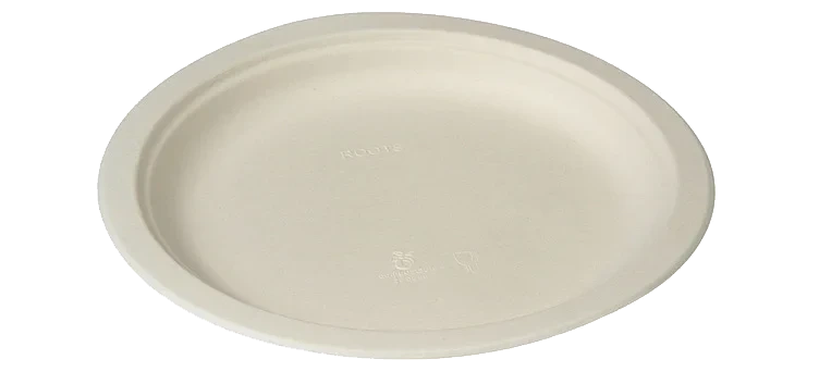 Tallerken rund ø26cm, av restfiber fra sukkerrør  50stk