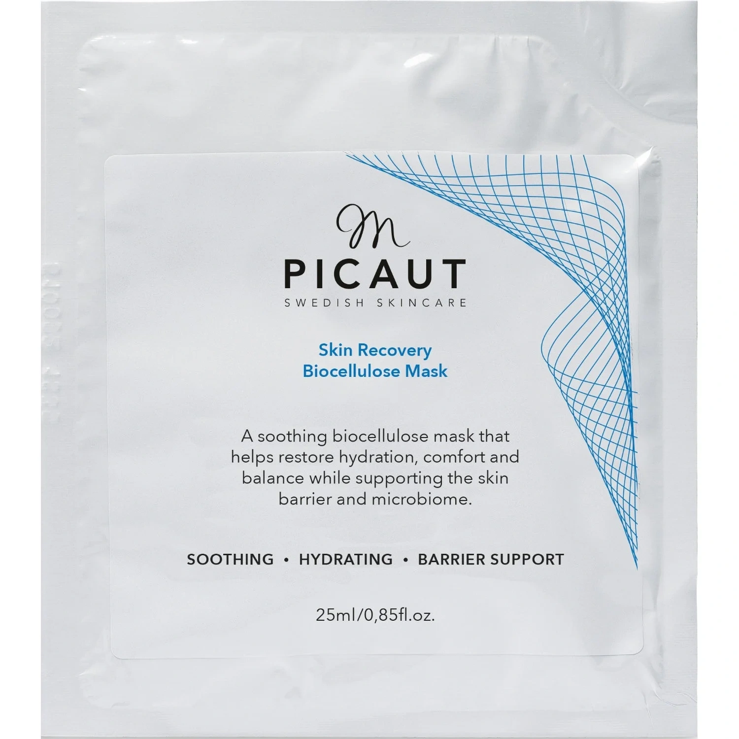 M Picaut Swedish Skincare Skin Recovery Biocellulose Mask