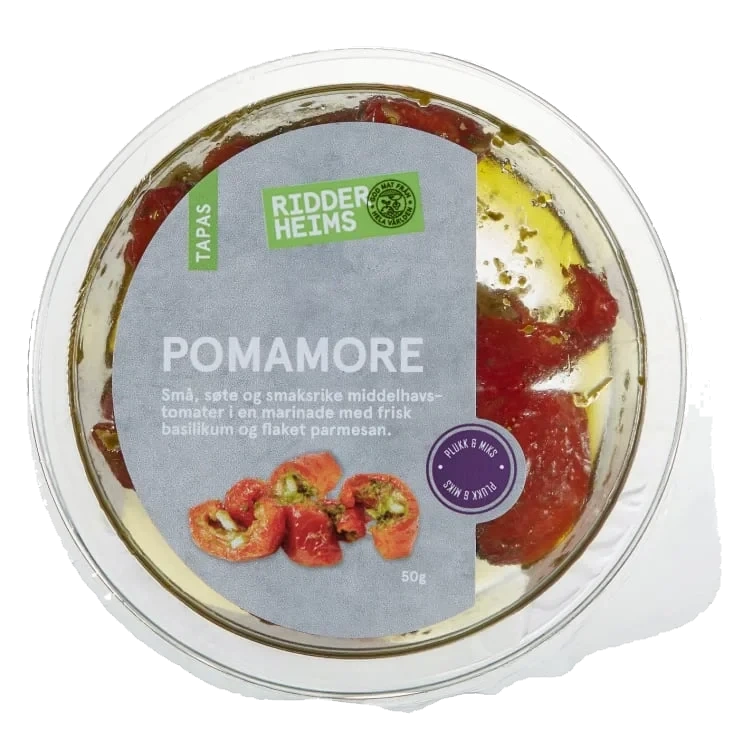 Pomamore Tomater Basilikum&Parmesan 50g