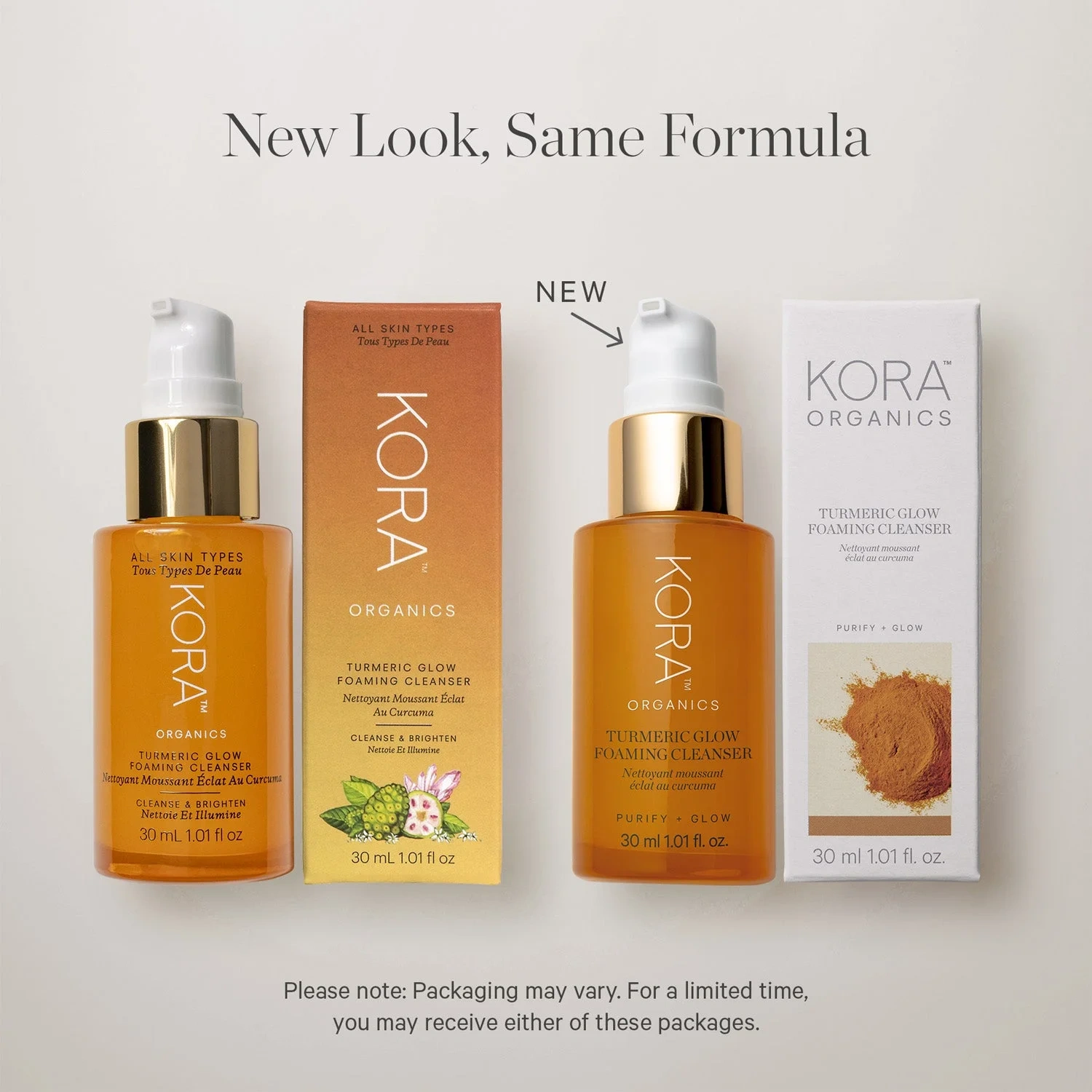 KORA Organics Turmeric Glow Foaming Cleanser