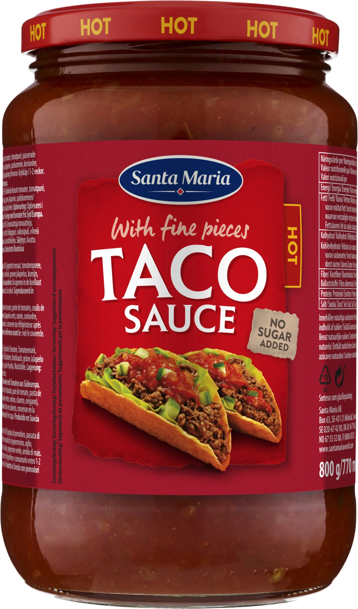 TACO SAUCE HOT