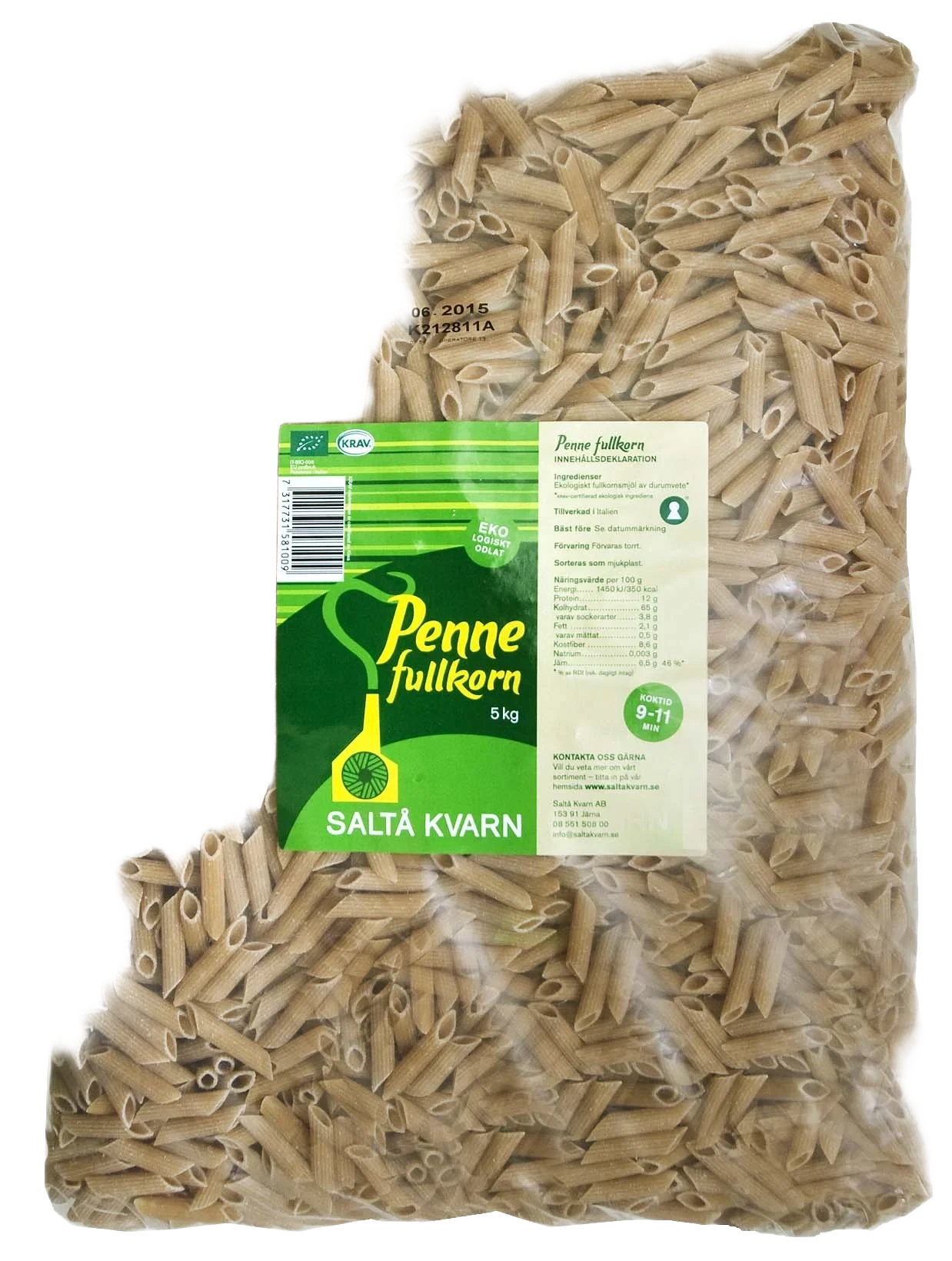 Penne fullkorn KRAV