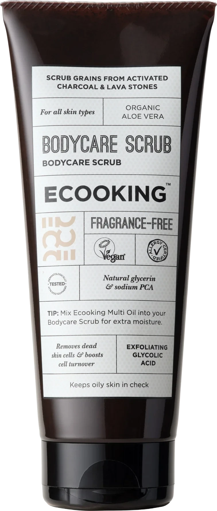 Ecooking Bodycare Scrub Fragrance Free 200 ml