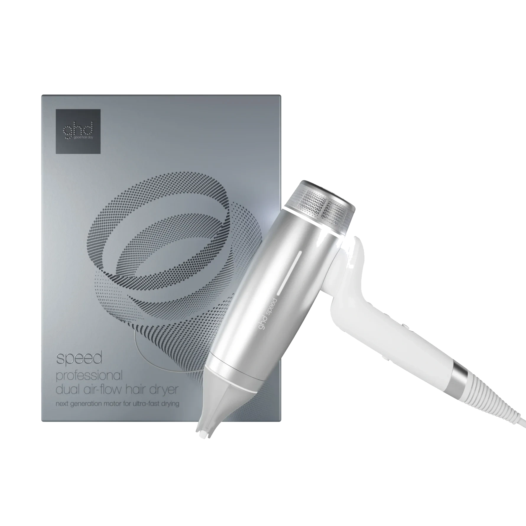 ghd Speed Silver White