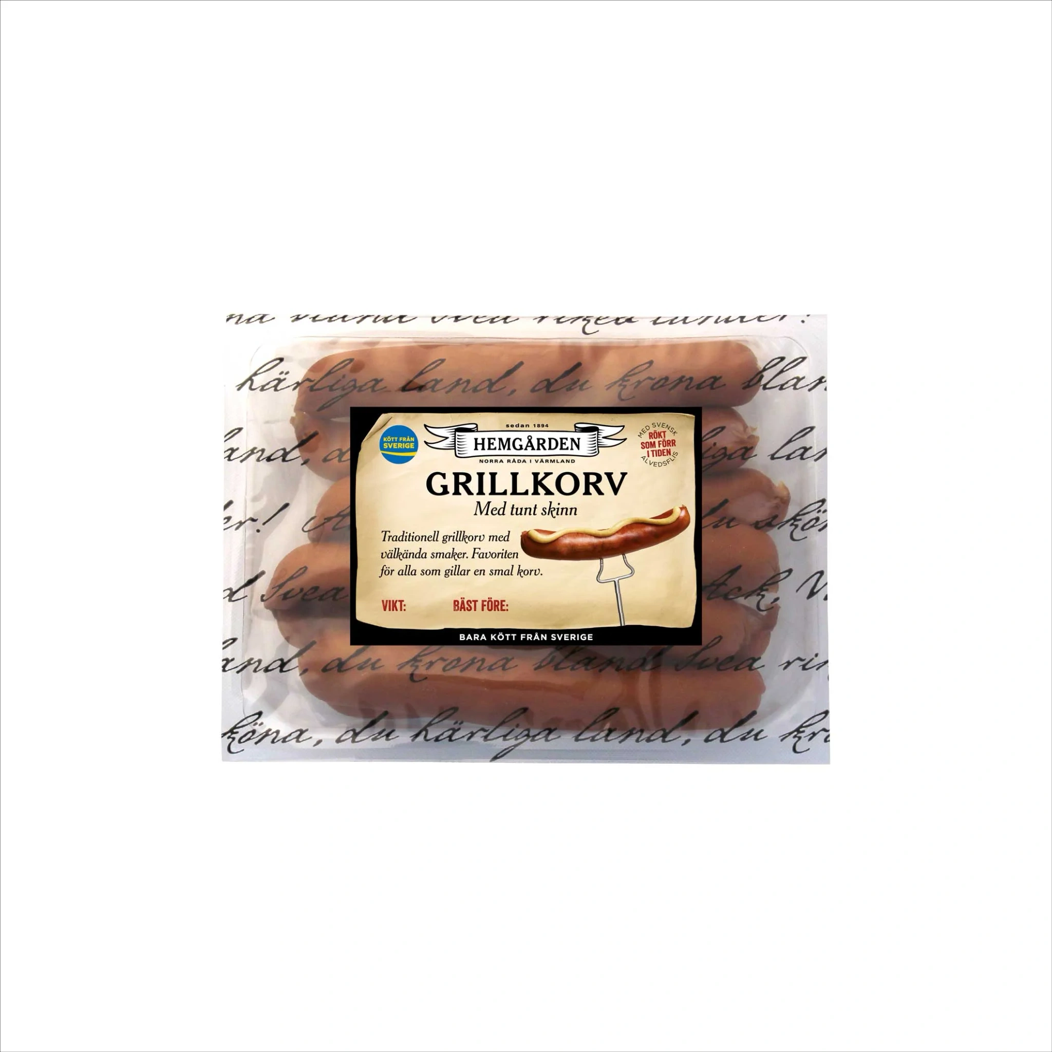 Grill tunt skinn 700g