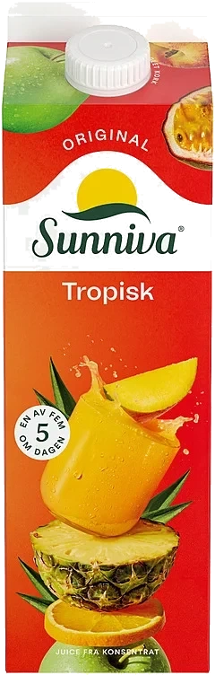 Sunniva tropisk juice original   1l