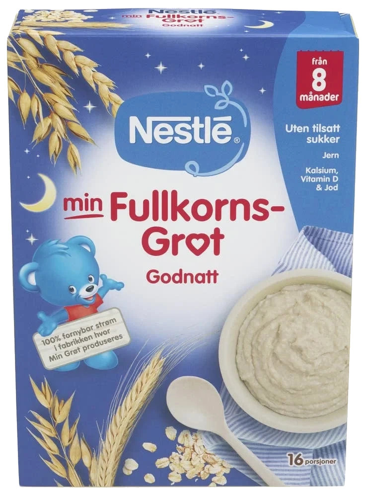 Min Fullkornsgrøt Godnatt fra 8 mnd, 450 g