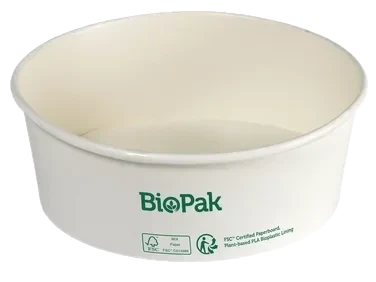 BioPak Onda Wide Skål Vit