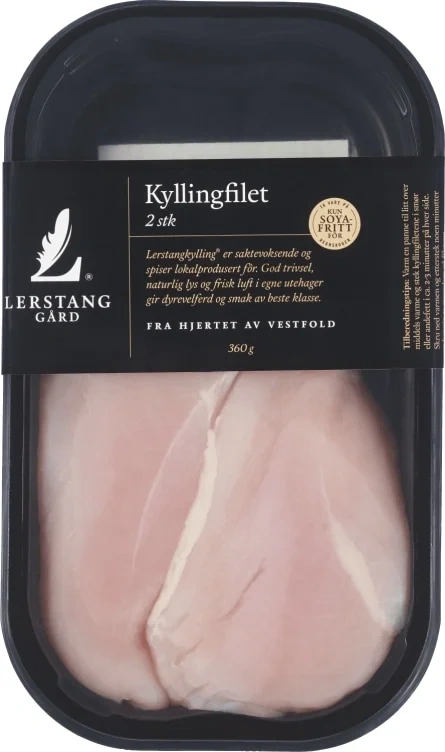 Kyllingfilet 2stk 360g Enh Lerstang