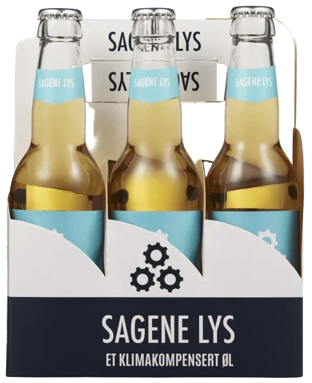 Sagene Lys 0,33x6 flaske
