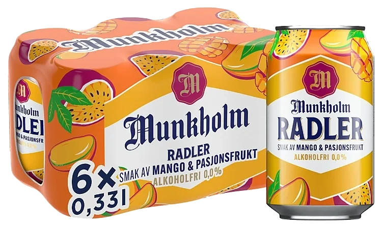 Munkholm Radler Mango/Pasjon 0,33lx6 boks