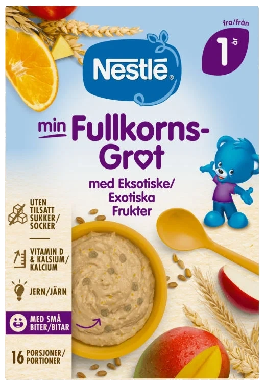Min Fullkornsgrøt Eksotiske Frukter 1år 410g