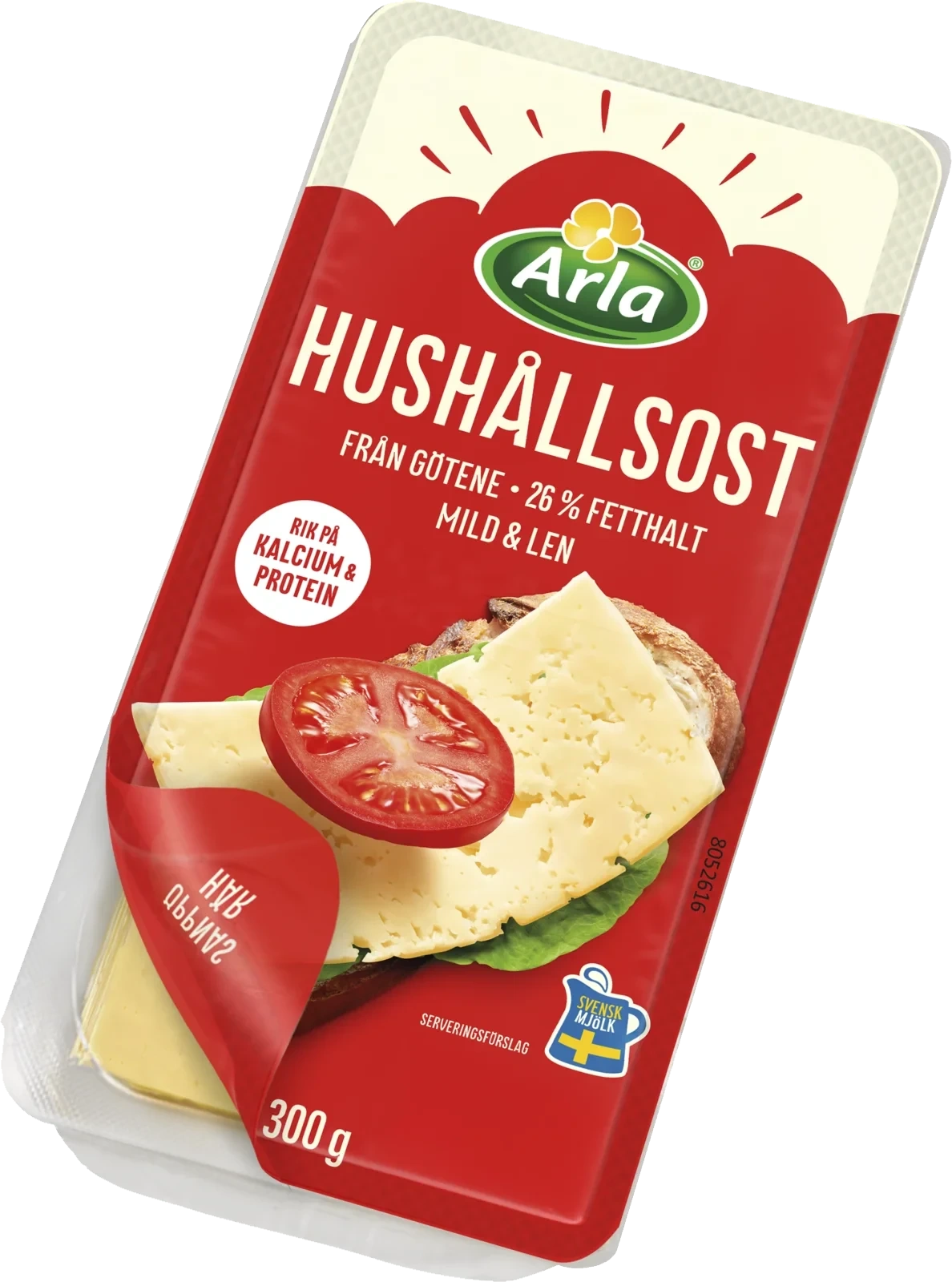 Götene Hushållsost skivad ost 26% 300g