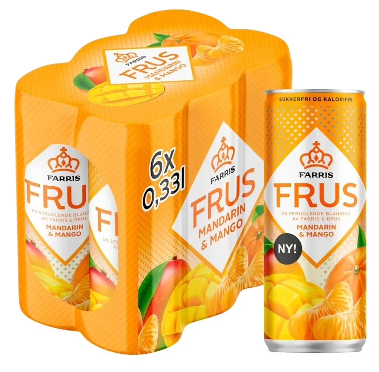 Farris Frus Mandarin Mango 0,33lx6 boks