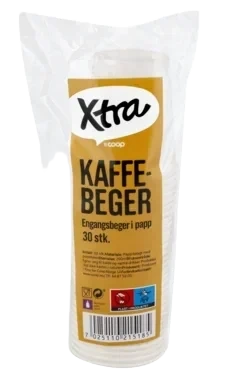 Kaffebeger 30stk Xtra