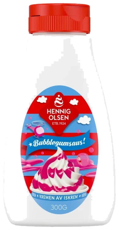 Bubblegumsaus 300g Hennig-Olsen Is