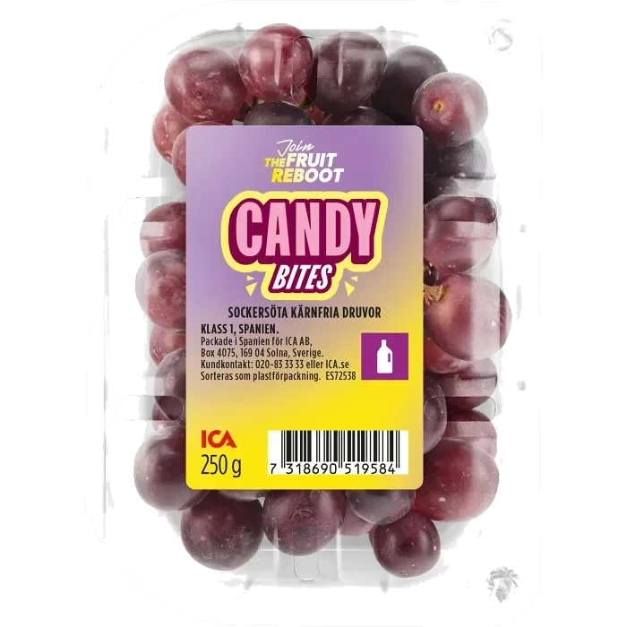 Candy Druvor 250g Klass 1 ICA