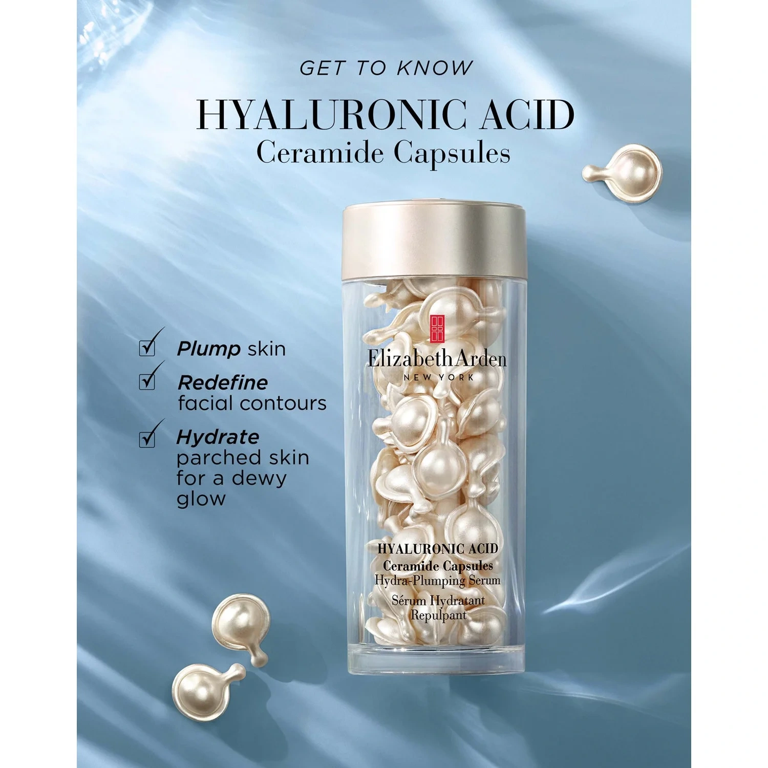 Elizabeth Arden Hyaluronic Acid Ceramide Capsules Hydra-Plumping Serum 60 stk.