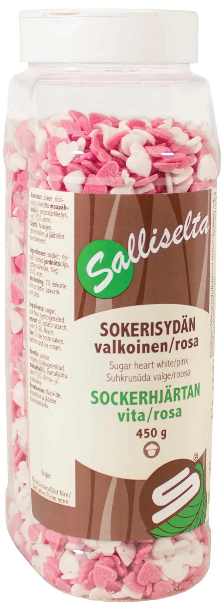 Socker hjärtor 450g