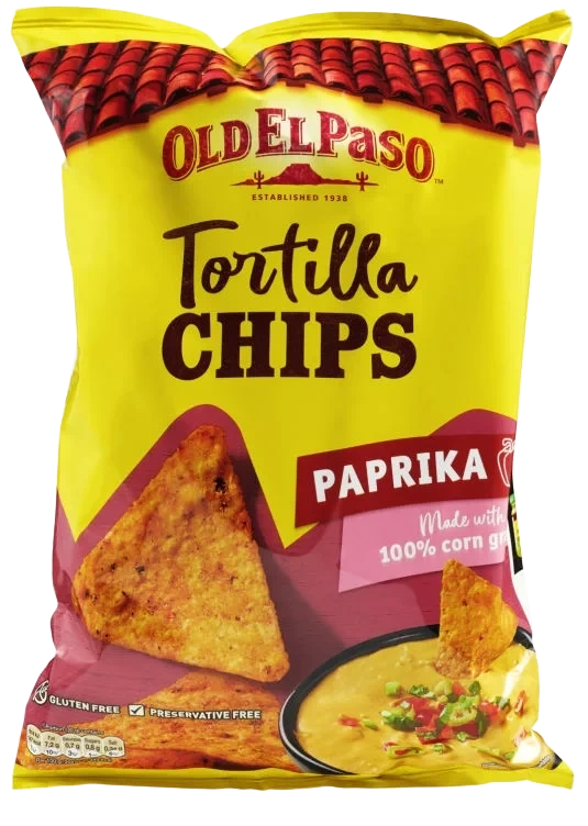 Tortilla Chips Paprika 185g Old El Paso