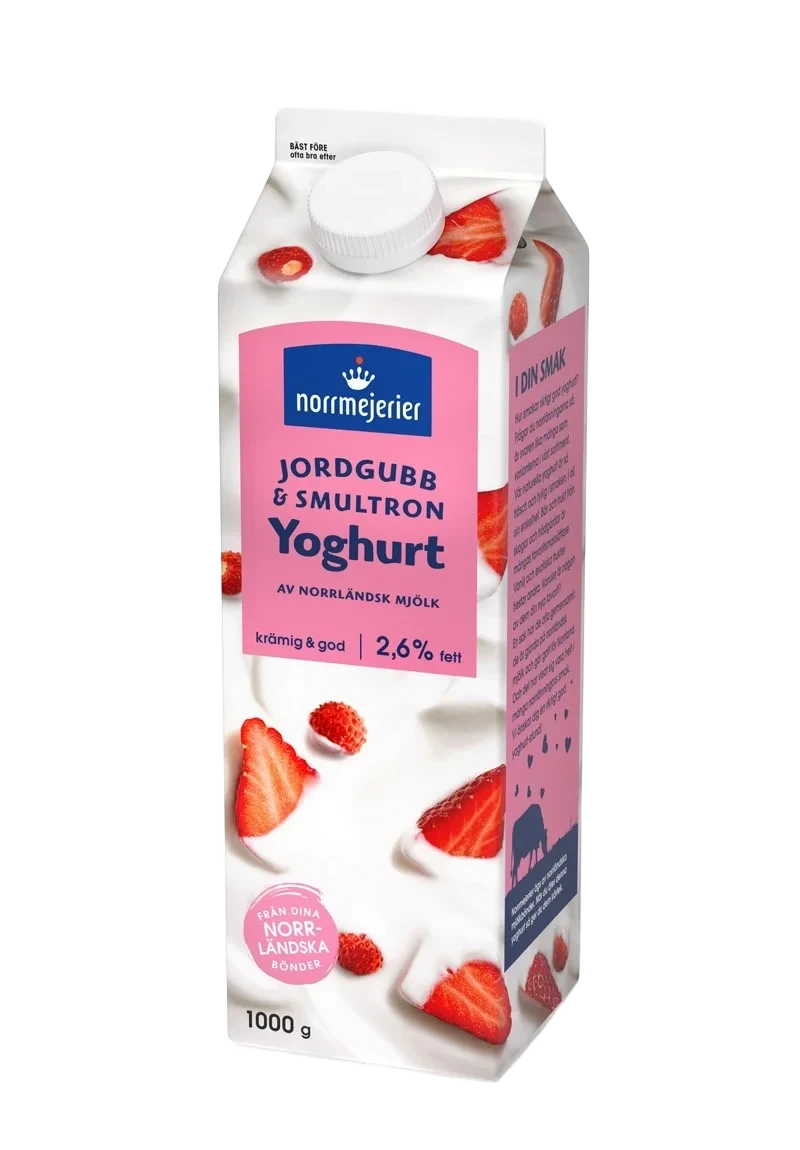 Fruktyoghurt 2.6% Jordgubb/Smult