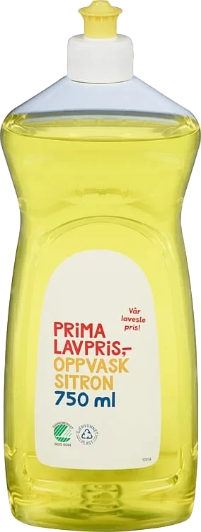 Oppvask sitron prima lavpris   750ml