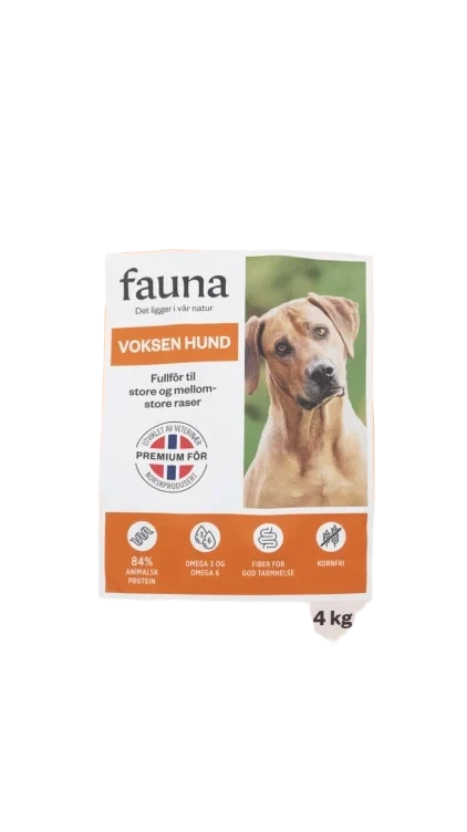 Fauna Voksen Hund Tørrfor 4kg