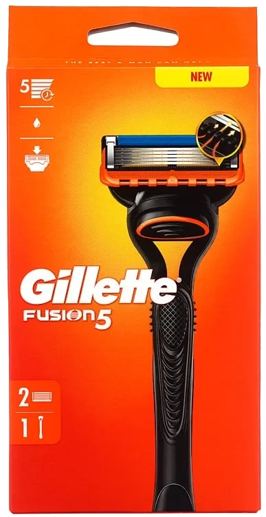 Barberhøvel fusion 5 2blad   stk