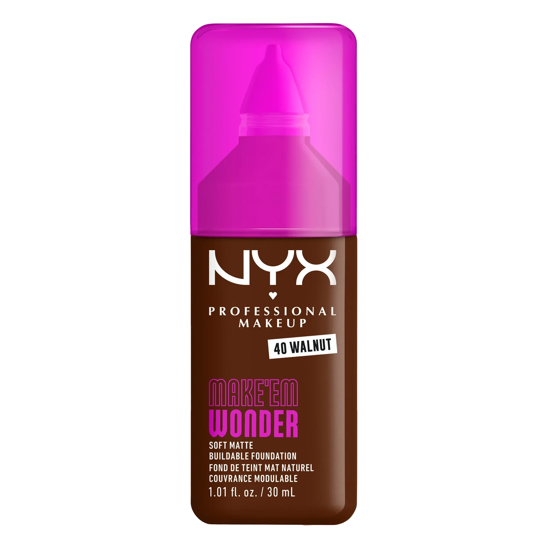 NYX PROFESSIONAL MAKEUP Make Em Wonder Foundation 40 Walnut
