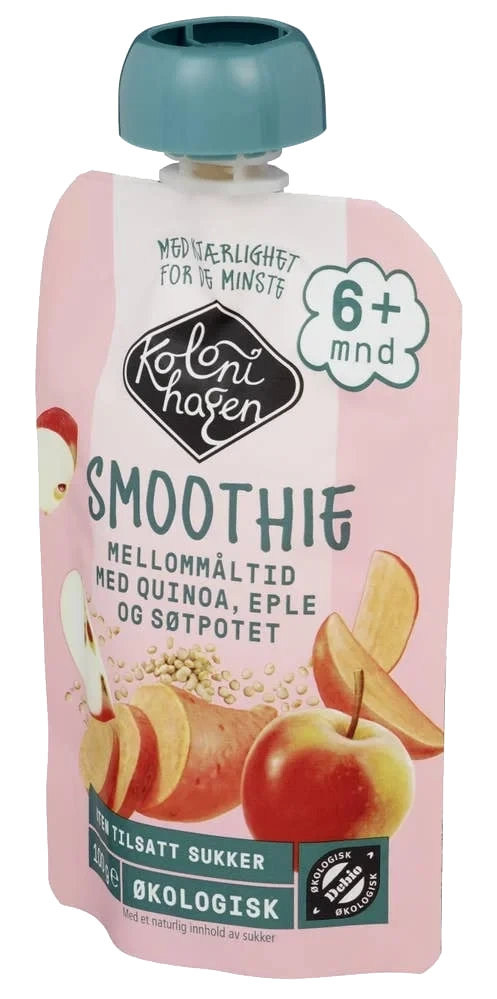 Smoothie med quinoa, eple og søtpotet Fra 6 mnd, økologisk, 100 g