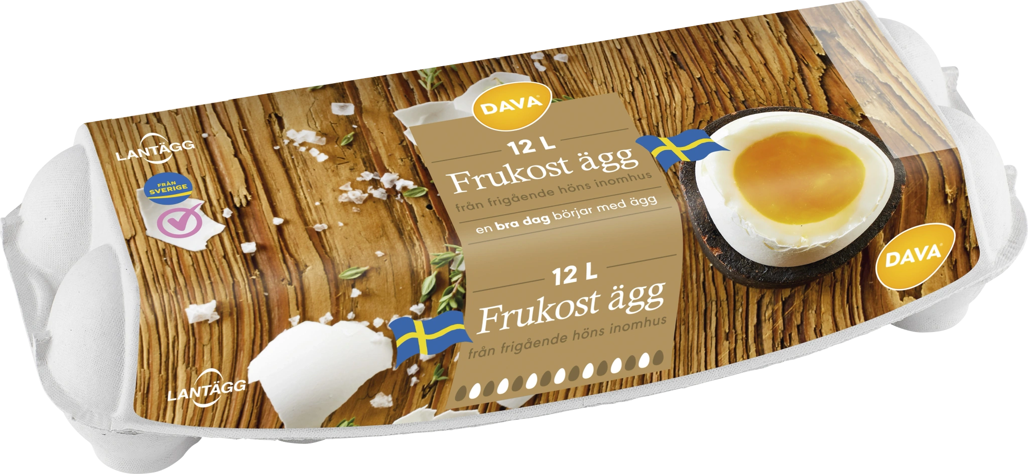 Frukostägg 12p L