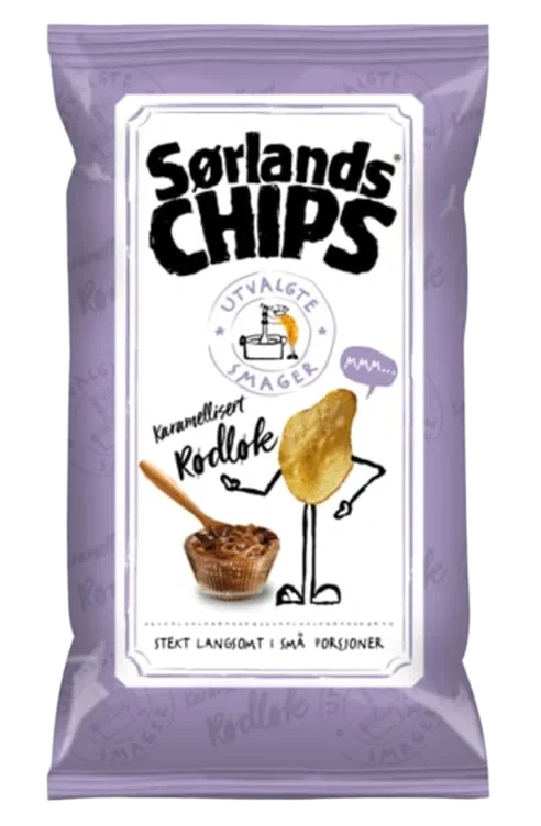 Sørlandschips Rødløk 100g