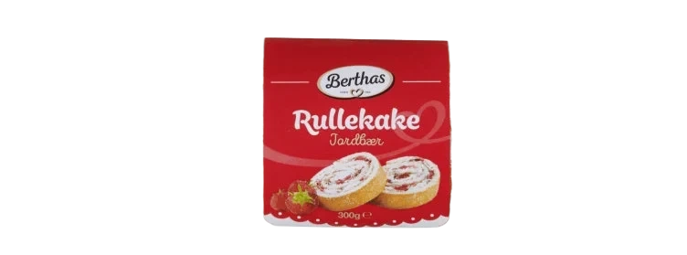 Rullekake Jordbær 300g Berthas