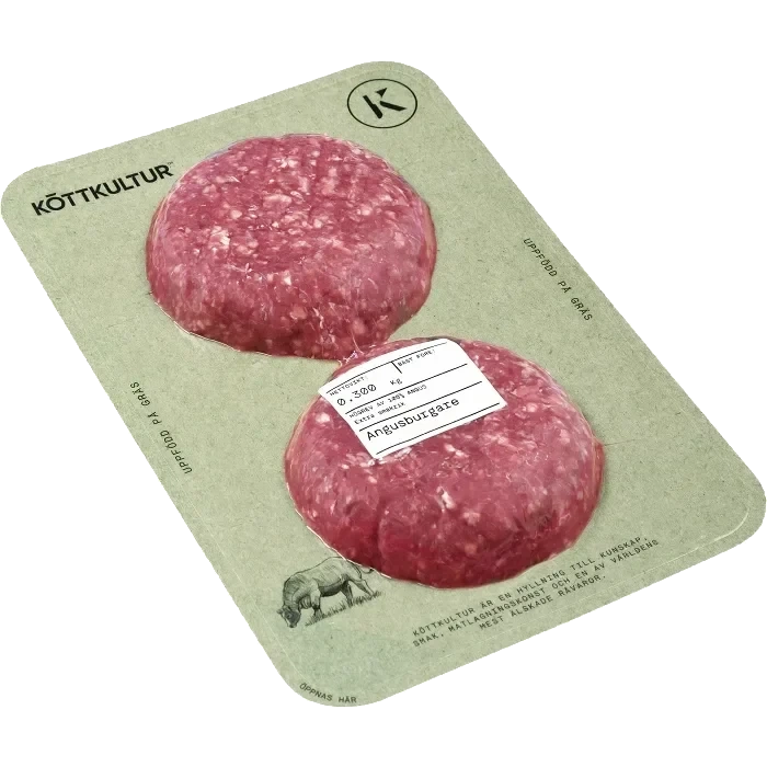 Angusburgare Färska 300g Köttkultur