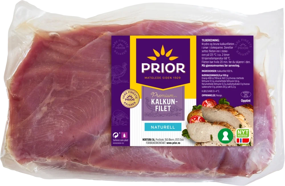 Kalkunfilet naturell 1,8kg