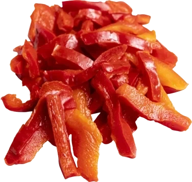 Paprika rød striml.     3x2kg