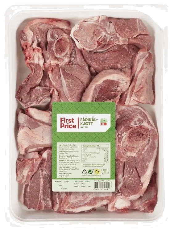Lam Fårikålkjøtt Ca1,8kg First Price