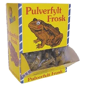 Pulverfylte  frosker     10g
