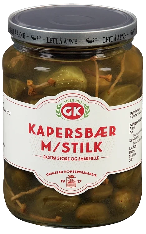 Kapersbær m/ Stilk 690g Gk