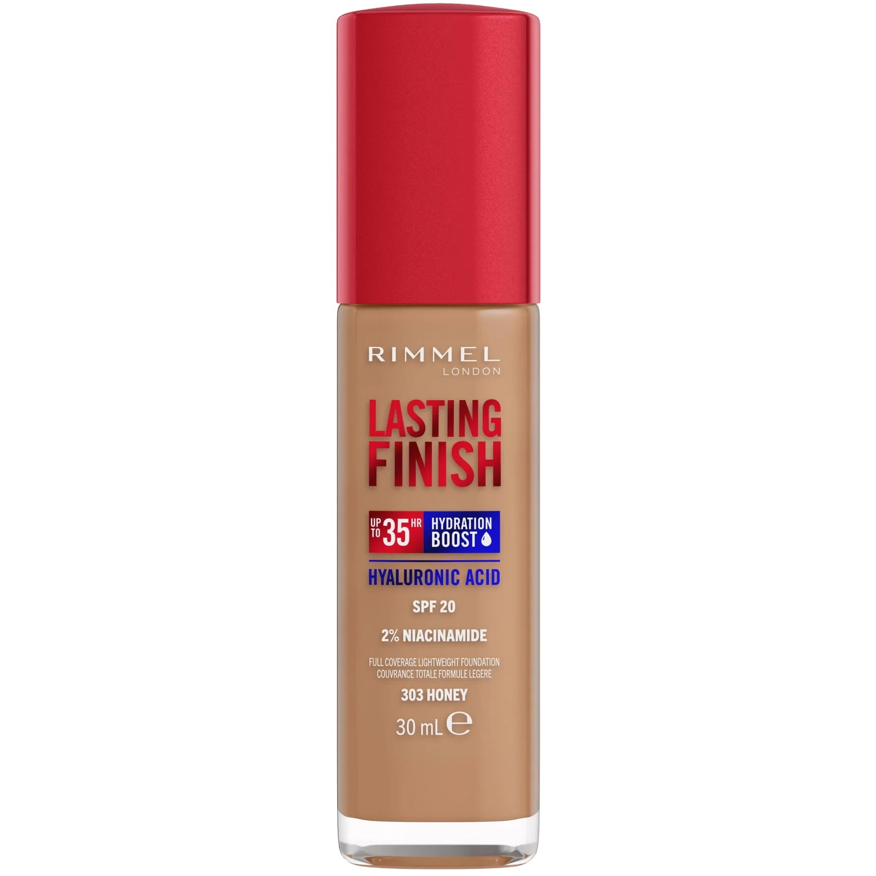 Rimmel Lasting Finish 35H Hydration Boost Hydrating Foundation SPF20 Honey