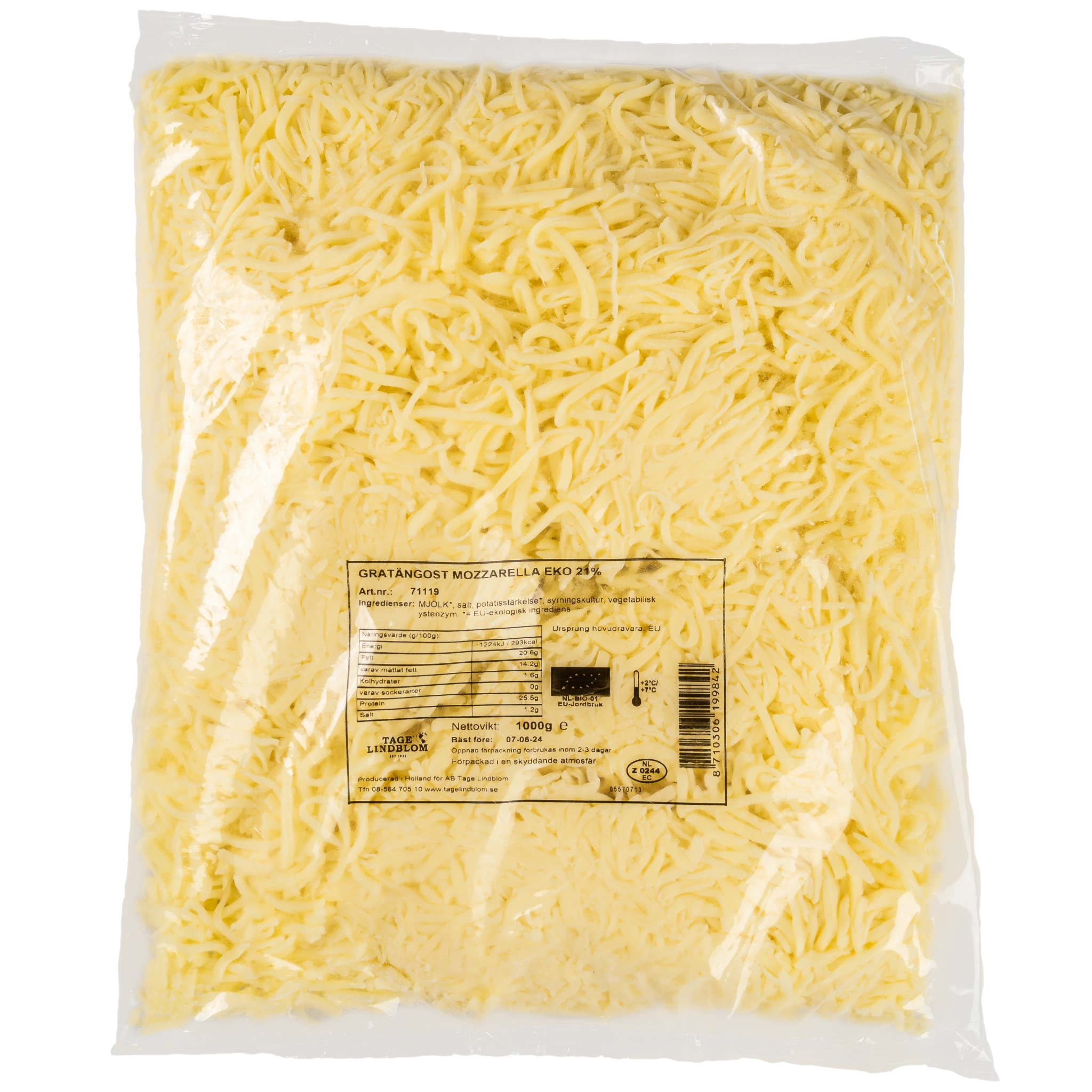 Riven Mozzarella Eko