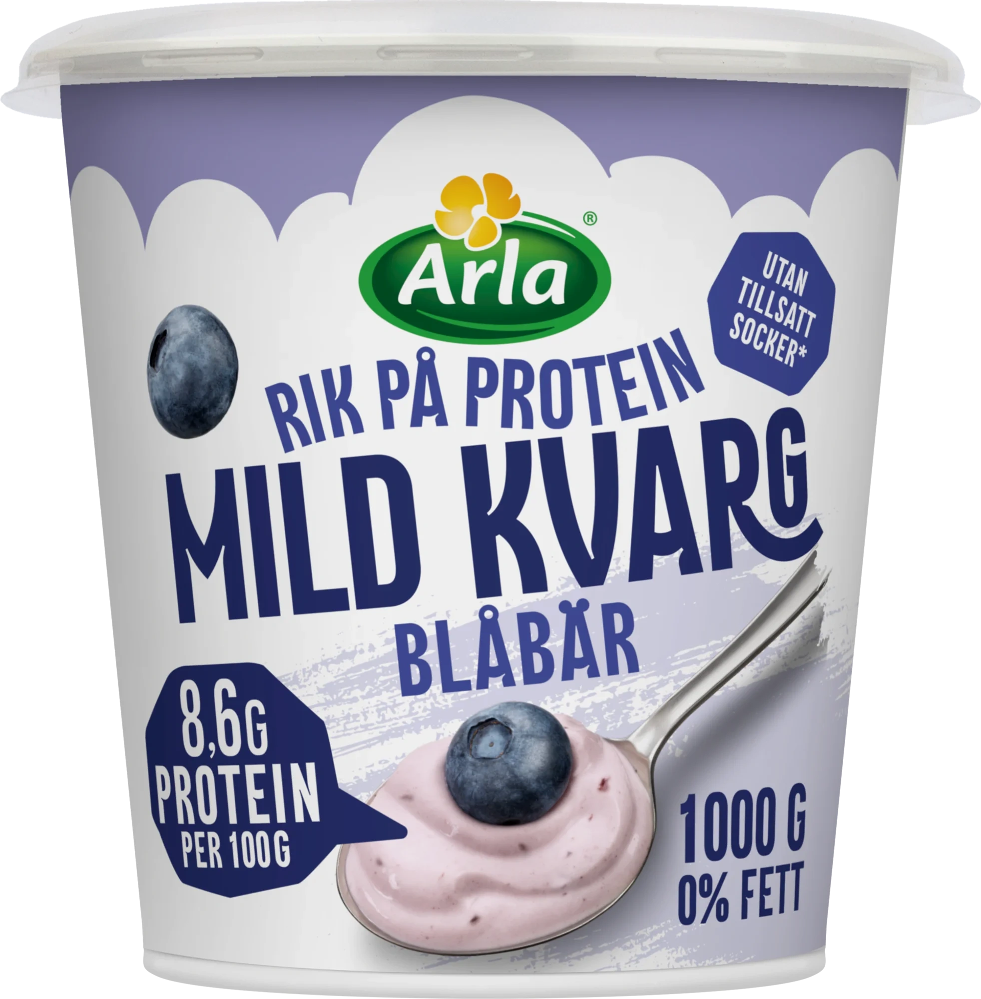Mild kvarg blåbär