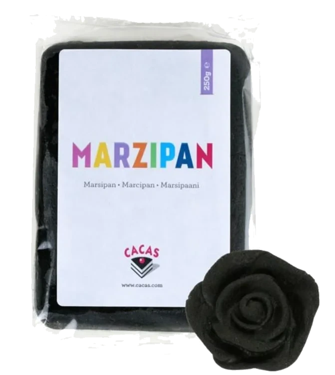 Marsipan Sort 250g Cacas