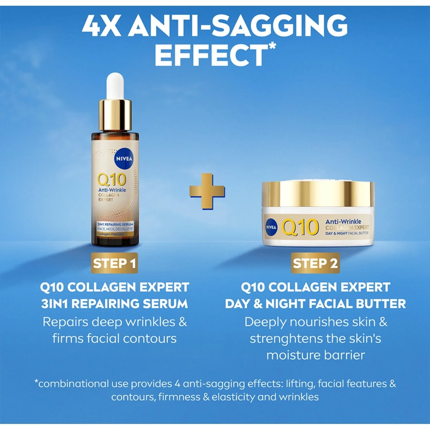 Nivea Ansiktskräm Q10 Anti-Wrinkle Collagen Expert Day & Night Facial Butter 50 ml